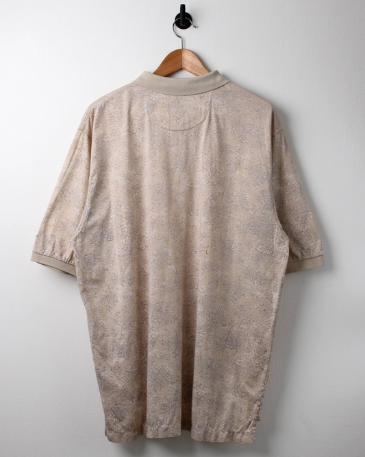 90s Nike Beige Abstract Polo (L)