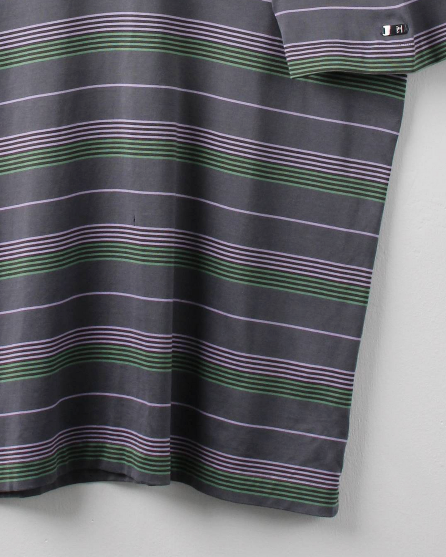 00s Nike Tiger Woods Grey Striped Polo (L)