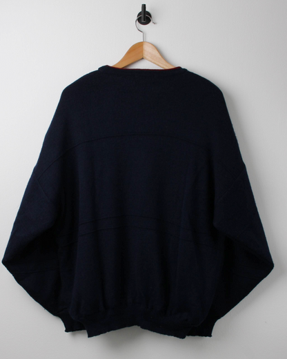 90s LXIV ‘Golf’ Graphic Windbreaker Knit (L)