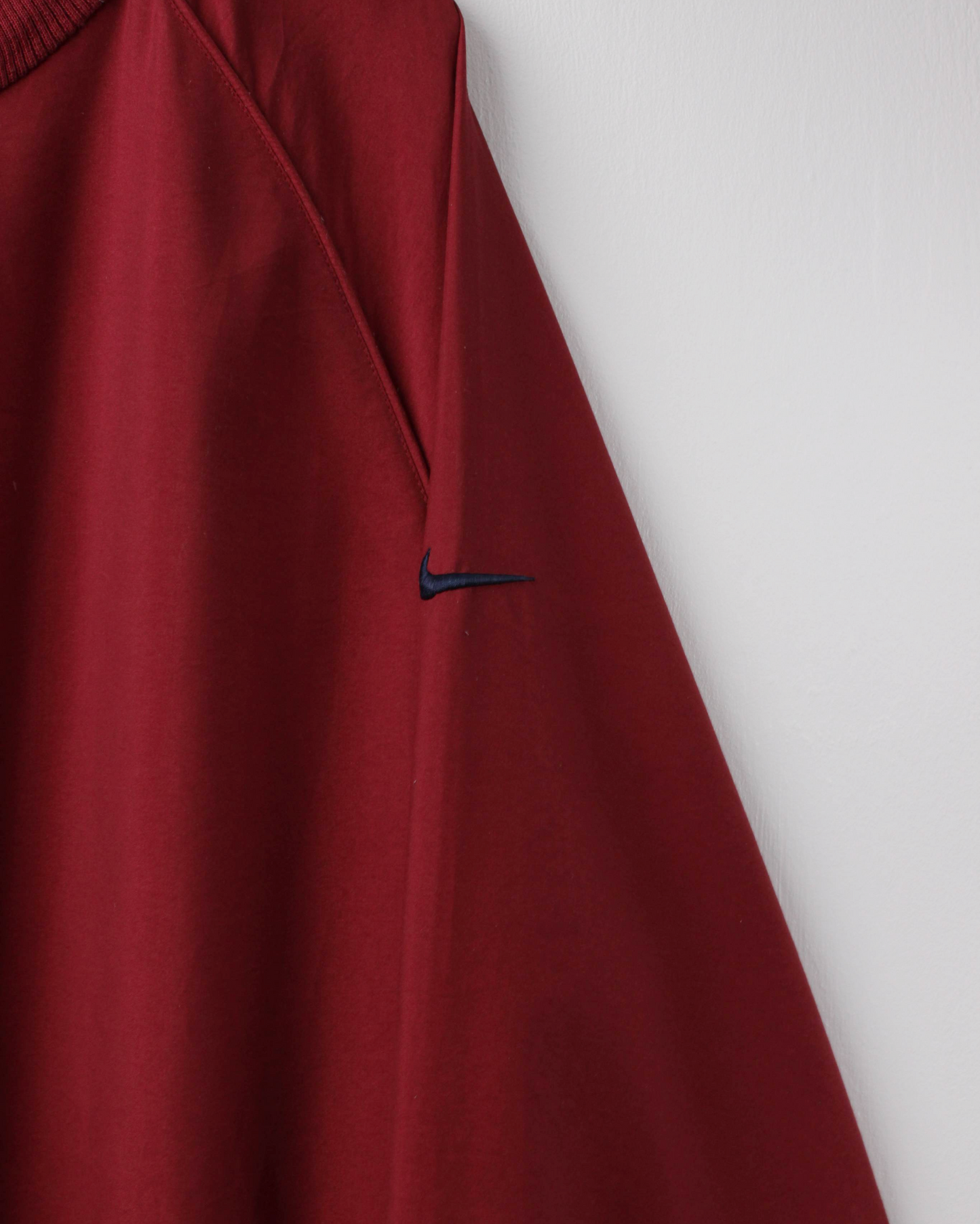 00s Nike Burgundy Crewneck Windbreaker (L)