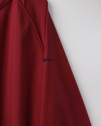 00s Nike Burgundy Crewneck Windbreaker (L)