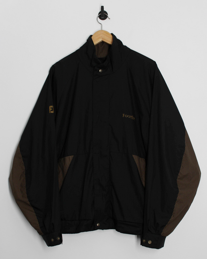 90s FootJoy Black/Brown Full Zip Jacket (L)