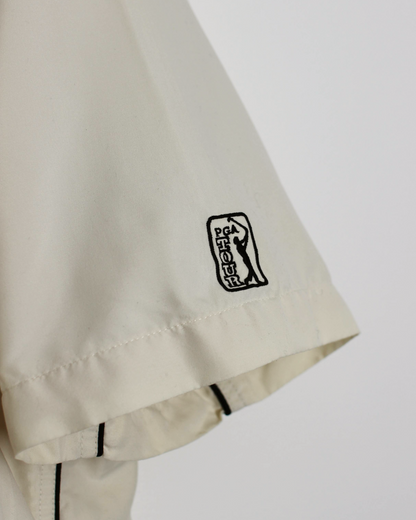 00s PGA Tour Cream Short Sleeve Windbreaker (L)