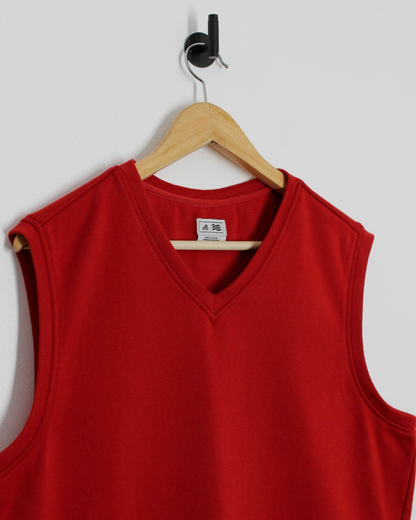Modern Adidas Red Golf Vest (M)