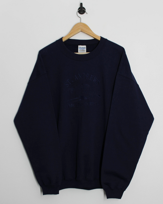 St Andrews The Old Course Navy Crewneck Sweatshirt (L)
