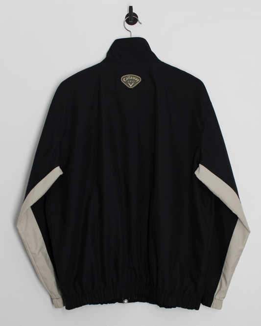 00s Callaway Black/Cream Full Zip Jacket (M)