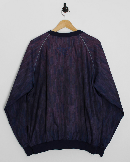90s Sunderland Of Scotland Abstract Crewneck Windbreaker (M)