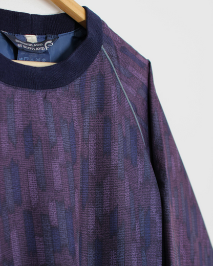 90s Sunderland Of Scotland Abstract Crewneck Windbreaker (M)