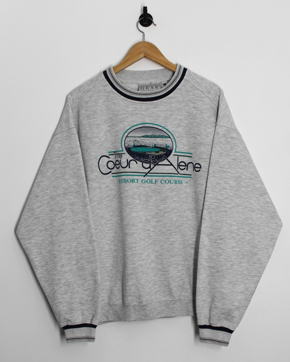 90s The Coeur d’Alene Graphic Crewneck Sweatshirt (L)