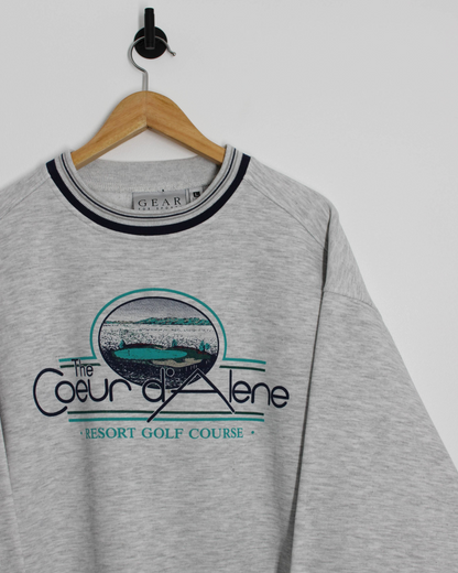 90s The Coeur d’Alene Graphic Crewneck Sweatshirt (L)