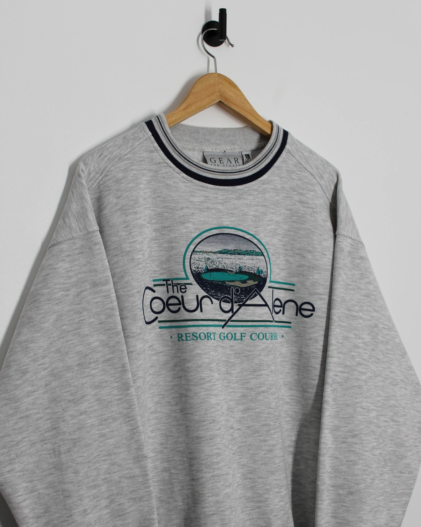 90s The Coeur d’Alene Graphic Crewneck Sweatshirt (L)