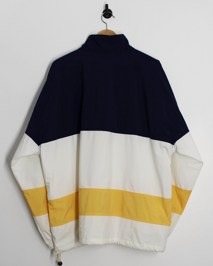 90s IZOD Colourblock Quarter Zip Windbreaker (XL)