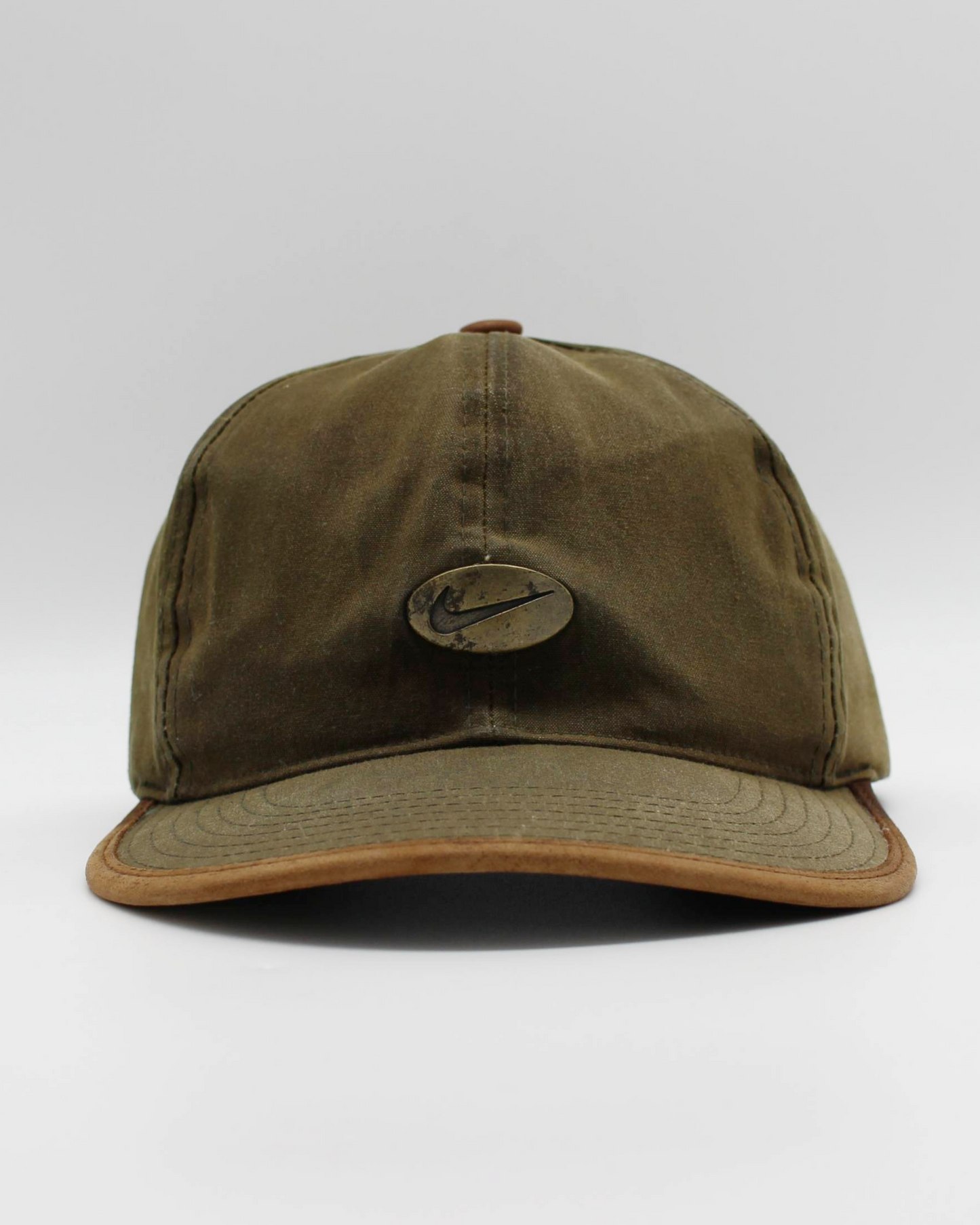 90s Nike Khaki Green Swoosh Cap