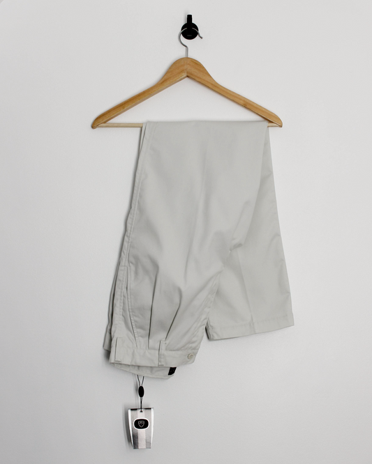 00s Nike Baggy Cream Pleated Trousers with Tags (30W 30L)