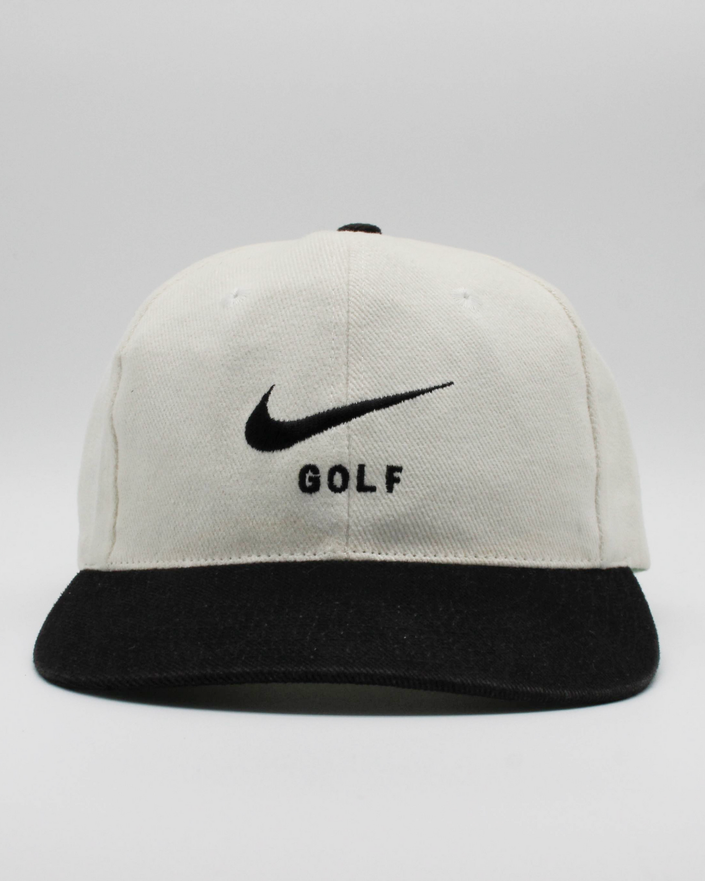 90s Nike Golf Black & White Swoosh Cap