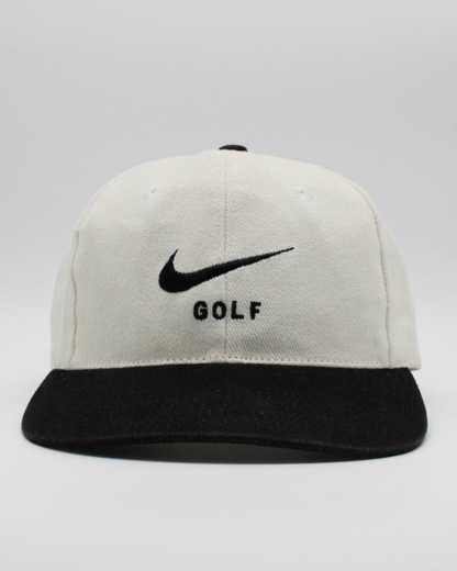 90s Nike Golf Black & White Swoosh Cap