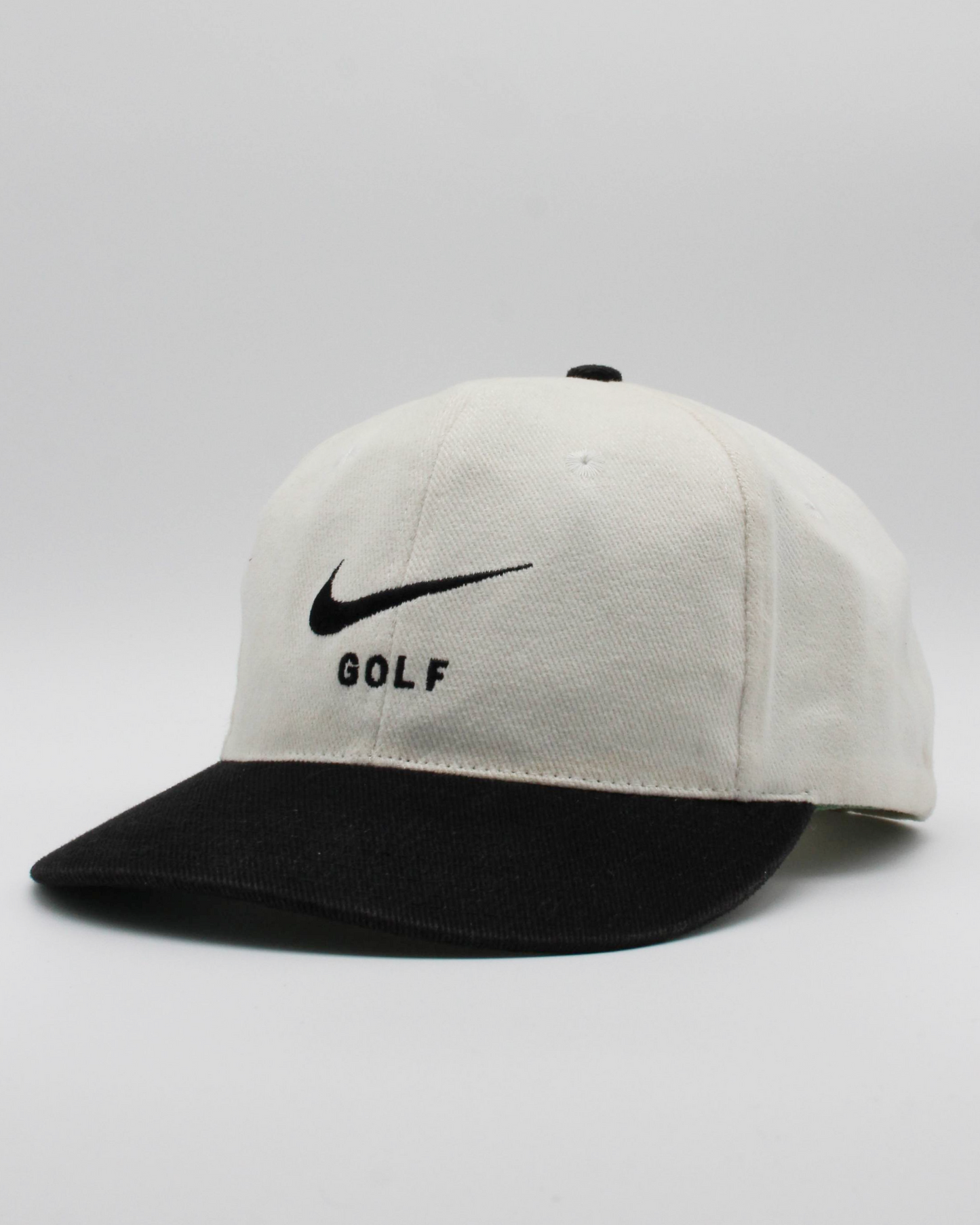 90s Nike Golf Black & White Swoosh Cap