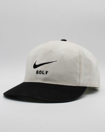 90s Nike Golf Black & White Swoosh Cap