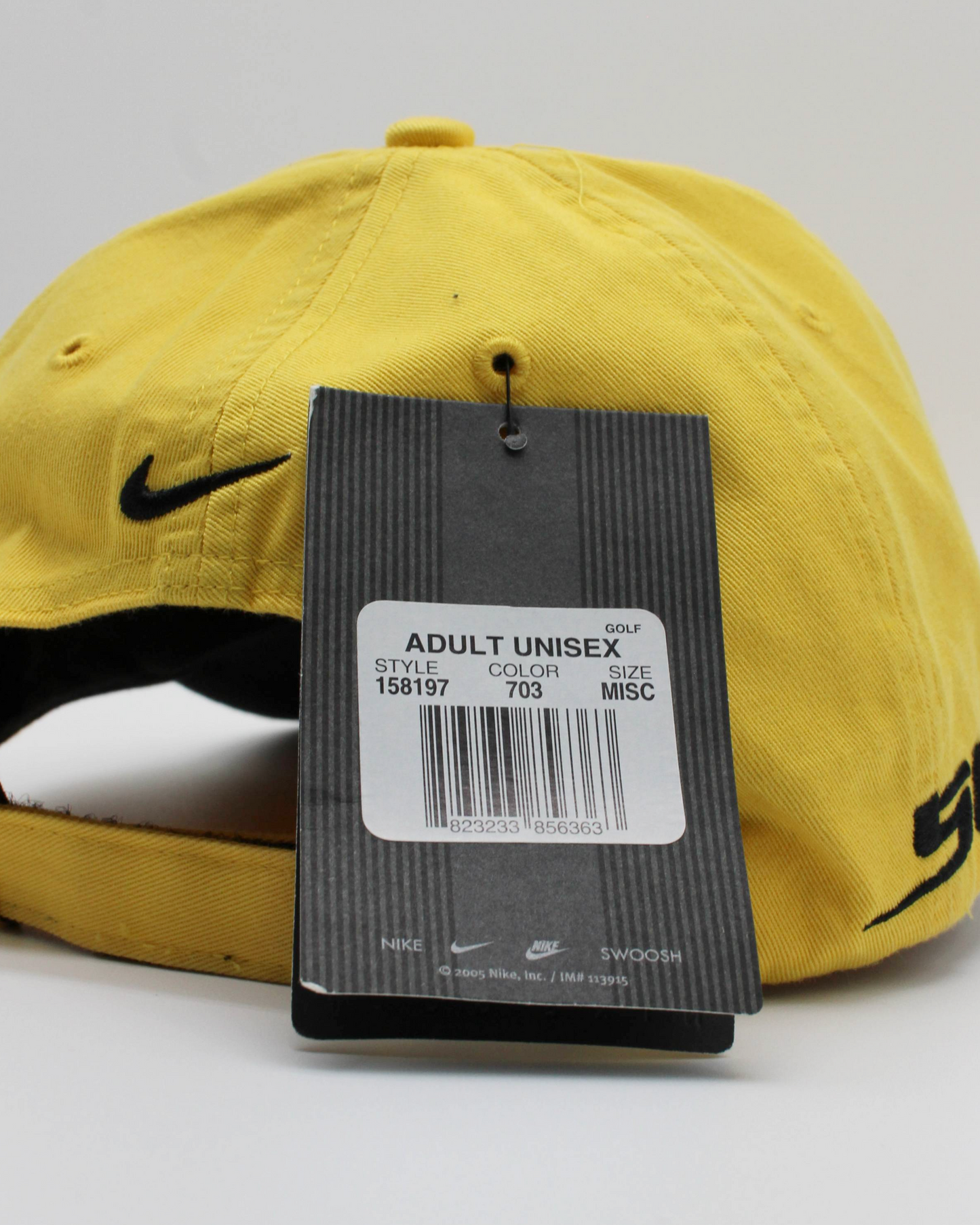 00s Nike SQ Yellow Cap with Tags