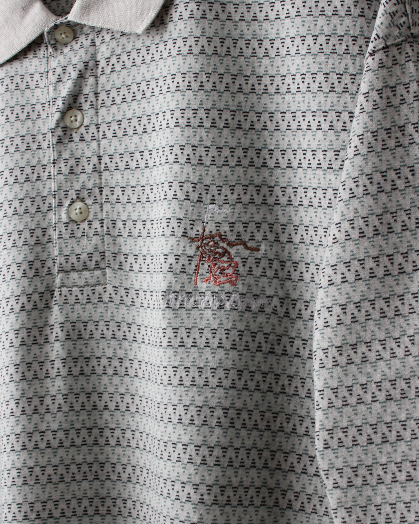 00s Nike Shield Logo Rancho La Quinta Abstract Polo (L)