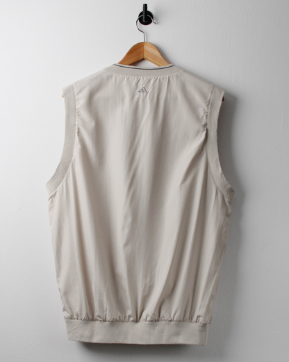 90s Adidas Golf Cream Windbreaker Golf Vest (S)