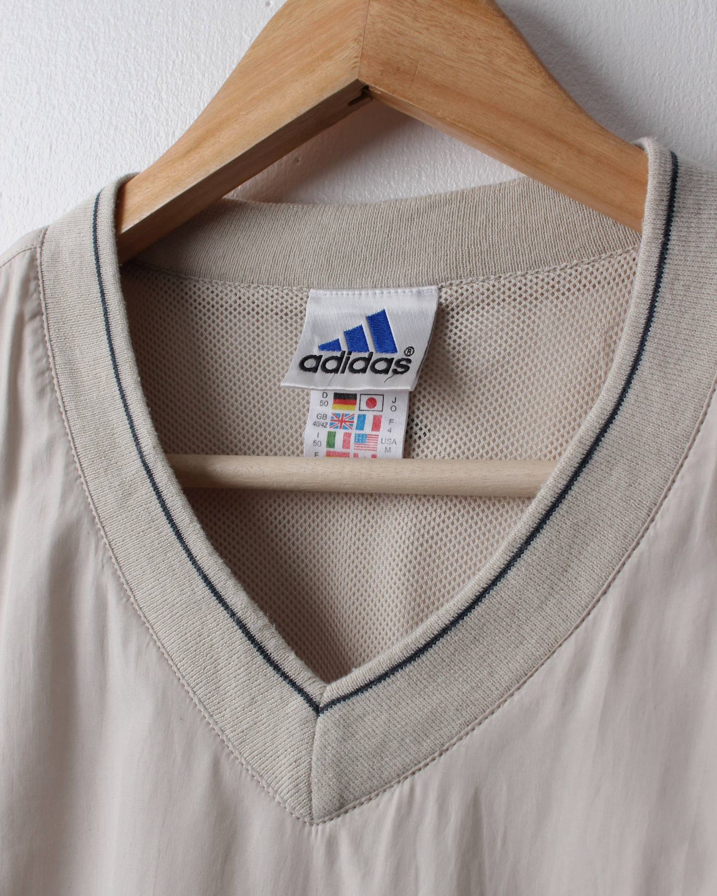 90s Adidas Golf Cream Windbreaker Golf Vest (S)
