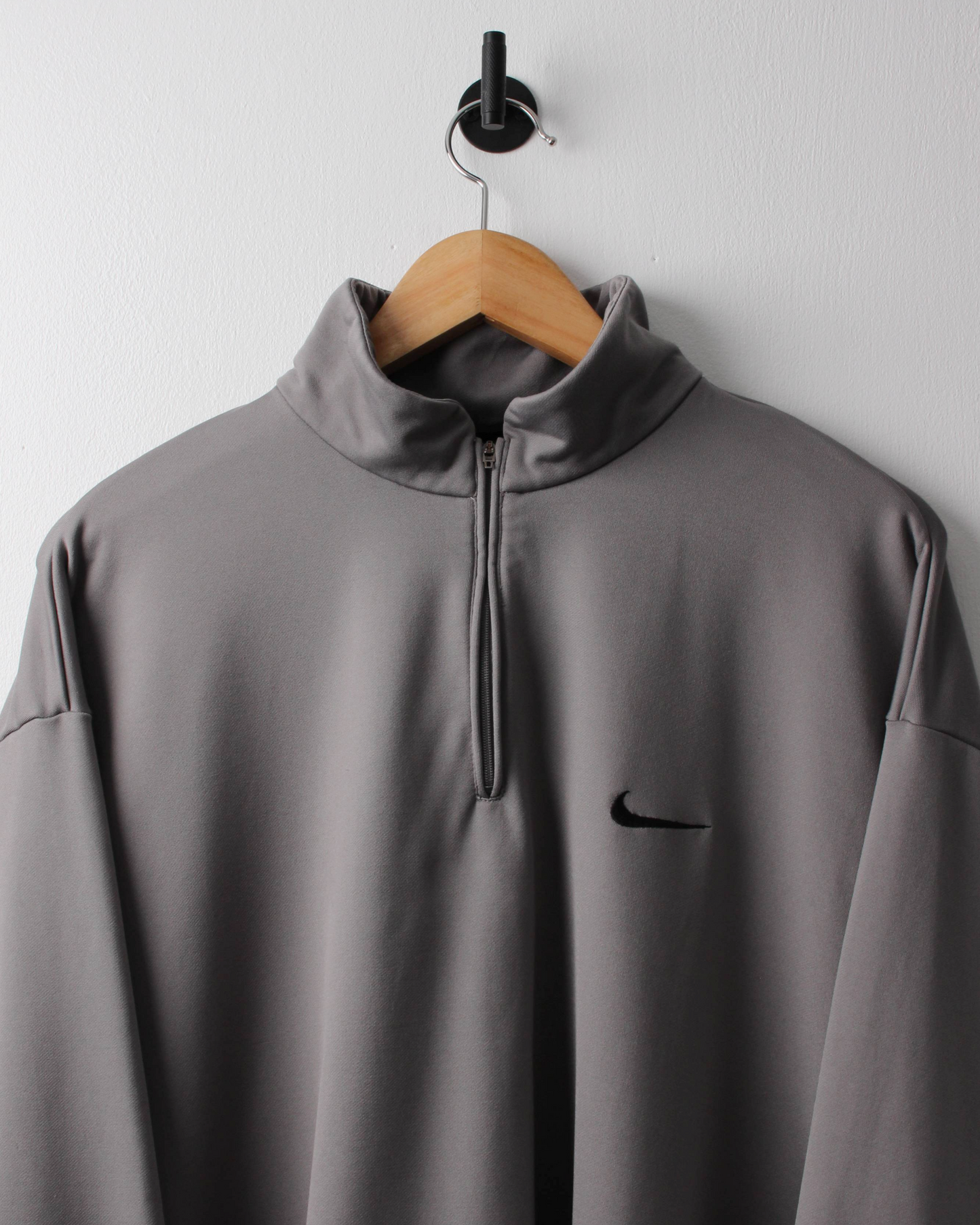 90s Nike Tiger Woods Yin Yang Grey Quarter Zip Jumper (XL)