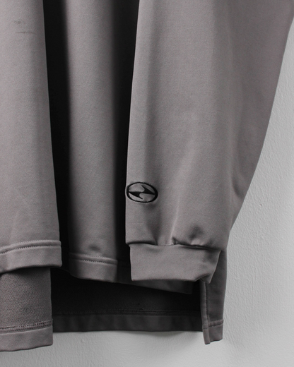 90s Nike Tiger Woods Yin Yang Grey Quarter Zip Jumper (XL)