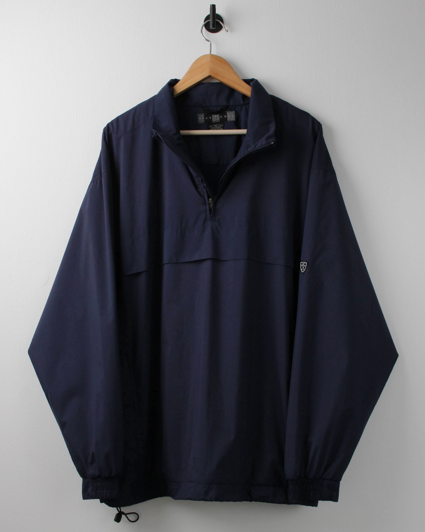 00s Nike Shield Logo Navy Quarter Zip Jacket (XL)