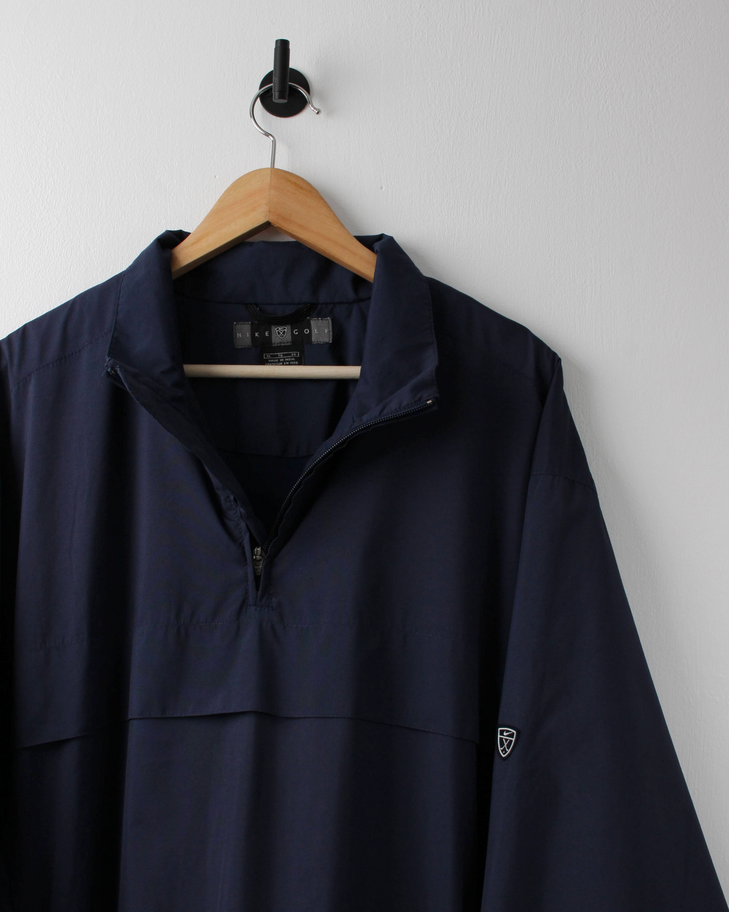 00s Nike Shield Logo Navy Quarter Zip Jacket (XL)