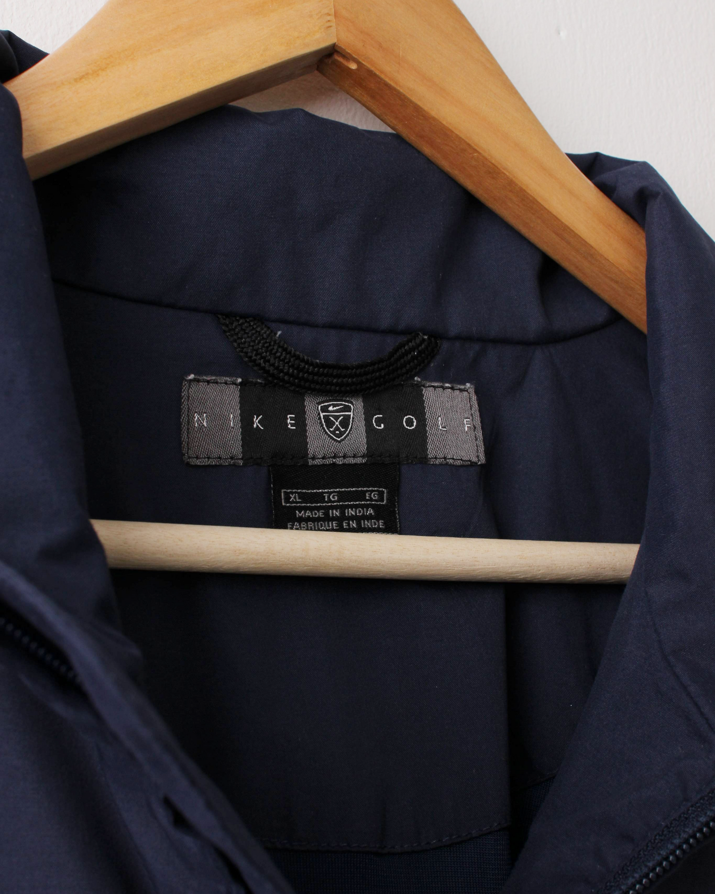 00s Nike Shield Logo Navy Quarter Zip Jacket (XL)