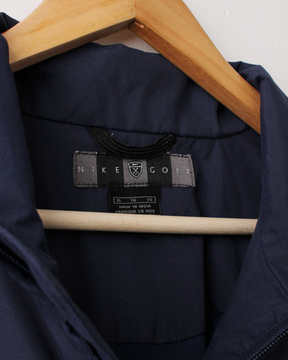 00s Nike Shield Logo Navy Quarter Zip Jacket (XL)