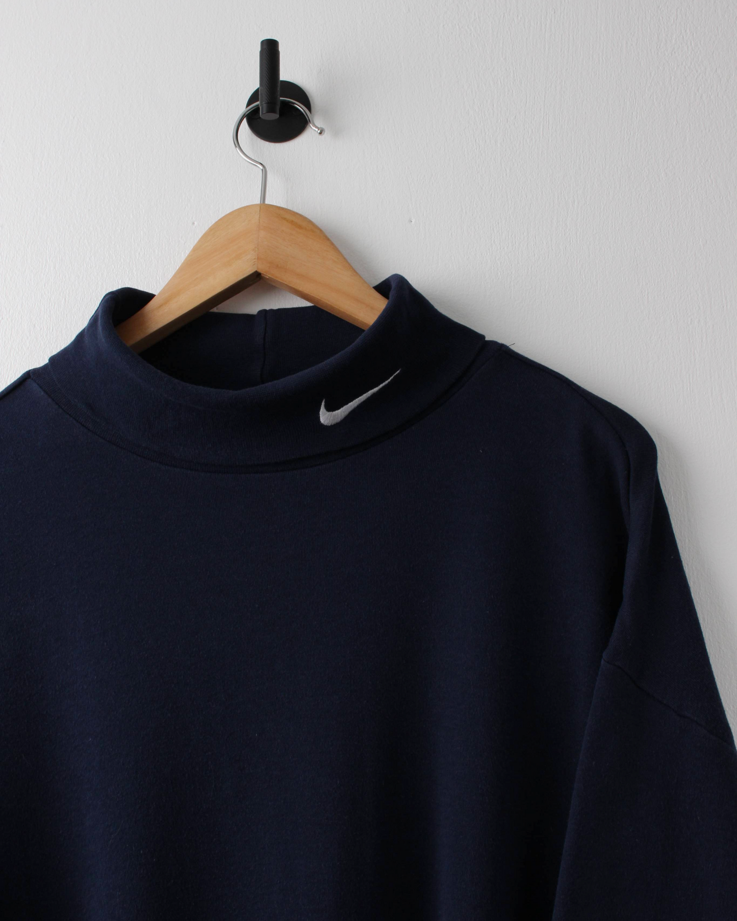 90s Navy Long Sleeve Turtle Neck Golf Top (XXL)