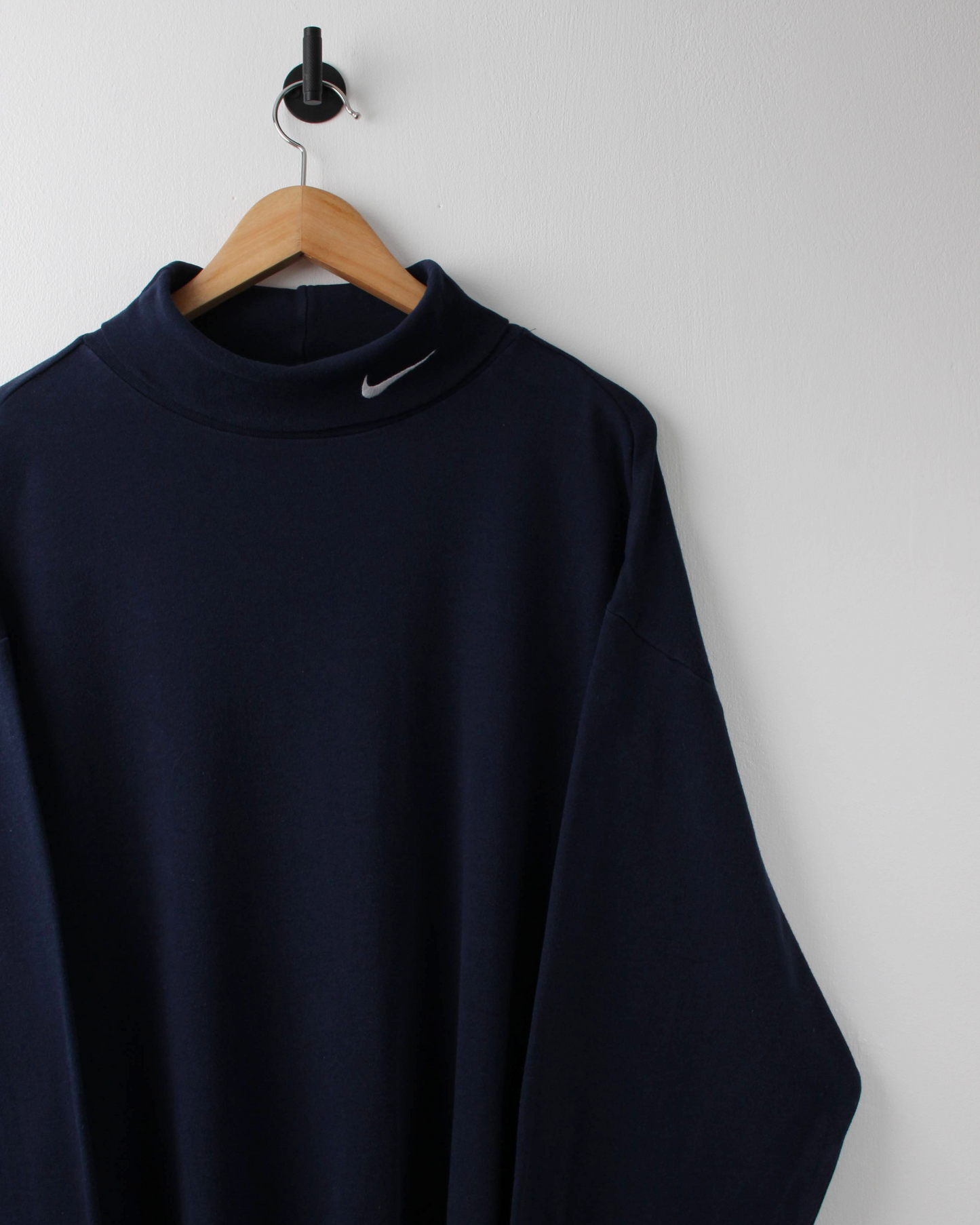 90s Navy Long Sleeve Turtle Neck Golf Top (XXL)