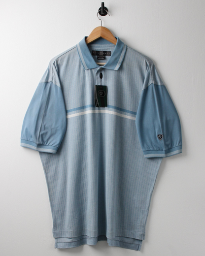 00s Nike Light Blue Dual Tone Polo with Tags (XL)