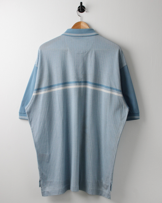 00s Nike Light Blue Dual Tone Polo with Tags (XL)