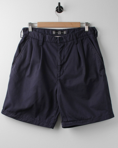 00s Nike Navy Pleated Golf Shorts (32W)