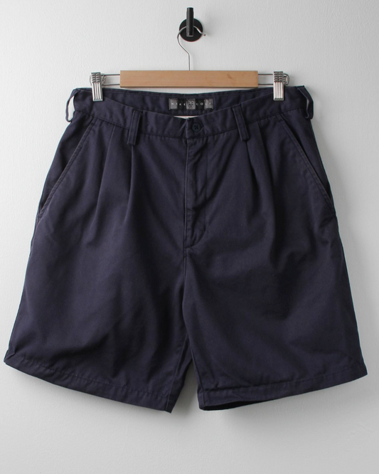 00s Nike Navy Pleated Golf Shorts (32W)