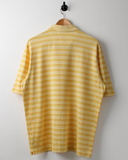 00s Nike Tiger Woods Yellow Striped Polo (L)