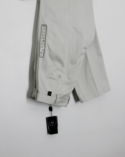 00s Nike Baggy Cream Pleated Trousers with Tags (32W 32L)