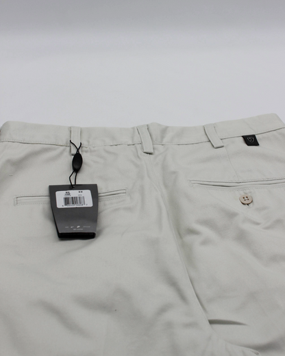 00s Nike Baggy Cream Pleated Trousers with Tags (32W 32L)
