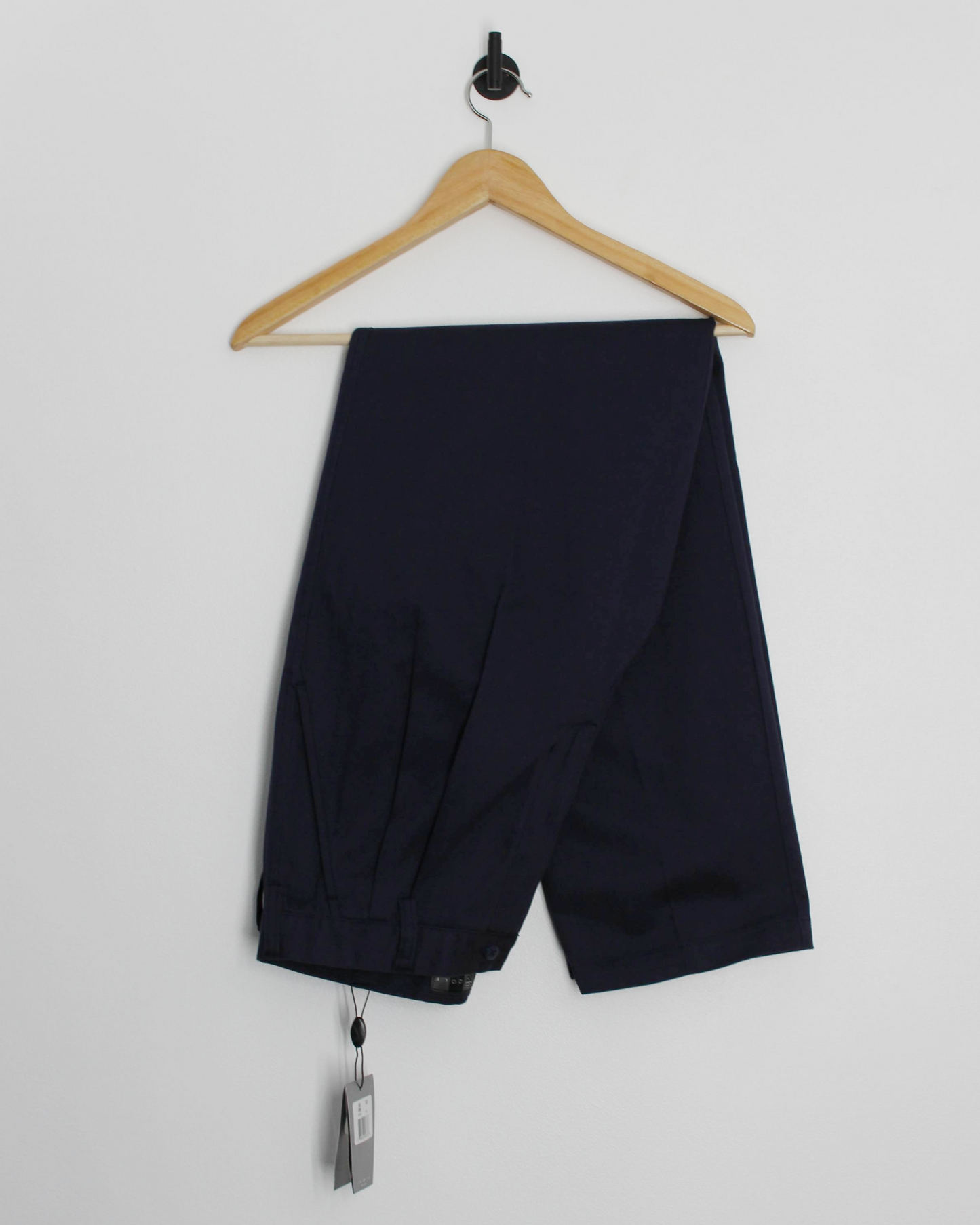 00s Nike Baggy Navy Pleated Trousers with Tags (32W 32L)