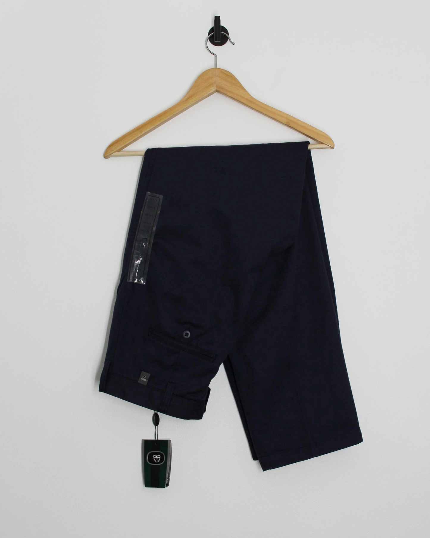 00s Nike Baggy Navy Pleated Trousers with Tags (32W 32L)