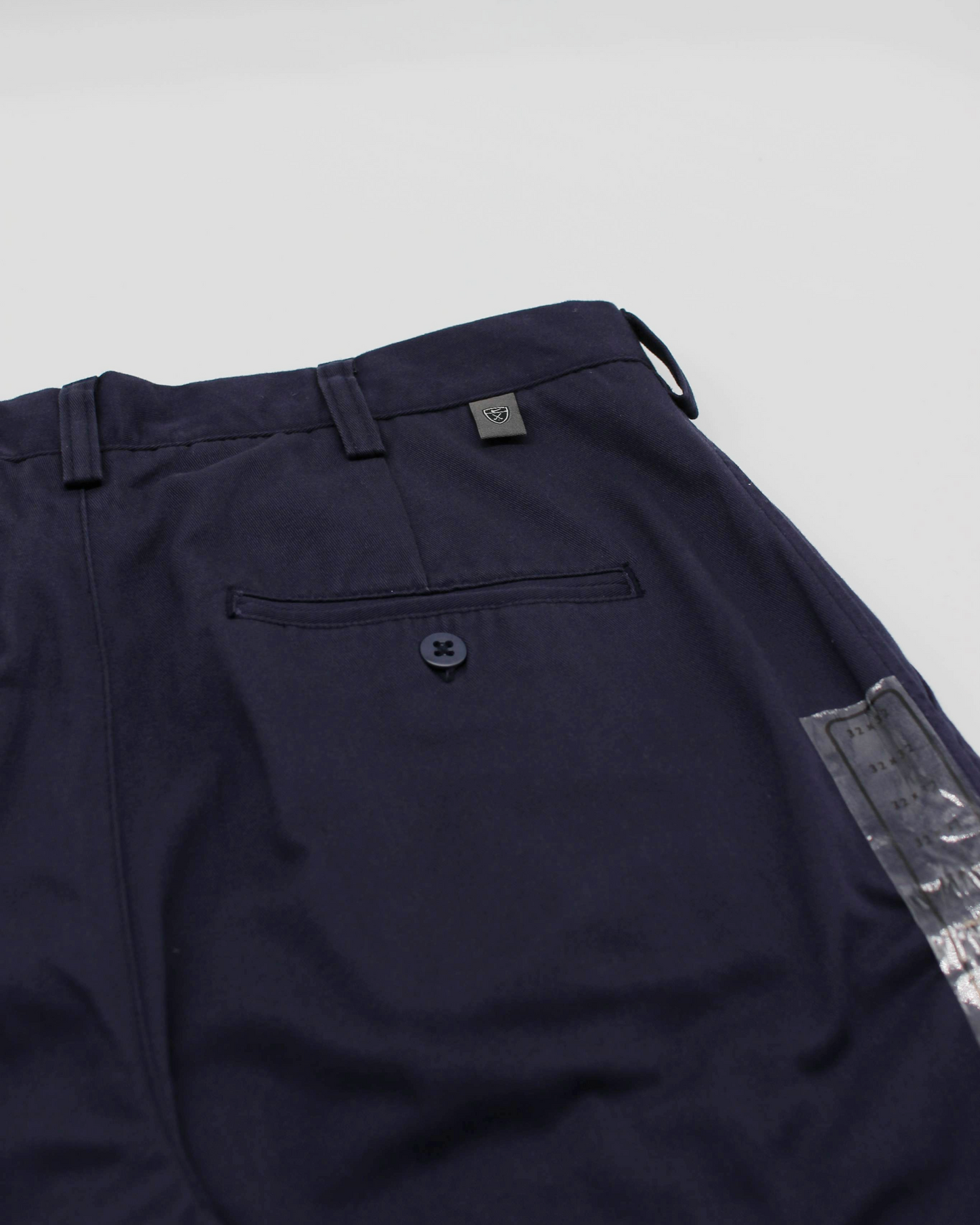 00s Nike Baggy Navy Pleated Trousers with Tags (32W 32L)