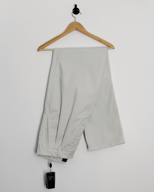 00s Nike Baggy Cream Pleated Trousers with Tags (32W 36L)