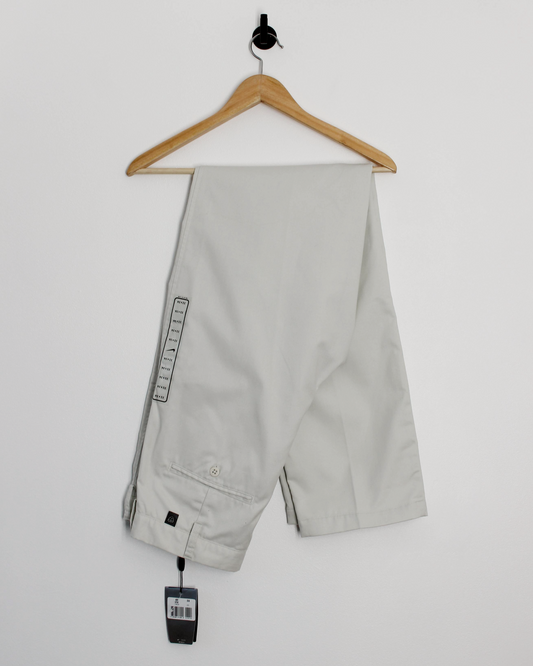 00s Nike Baggy Cream Pleated Trousers with Tags (32W 36L)