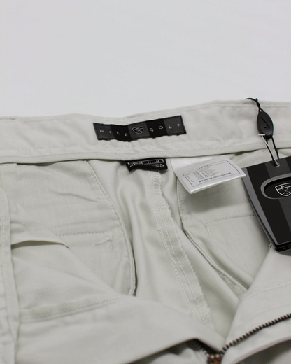 00s Nike Baggy Cream Pleated Trousers with Tags (32W 36L)