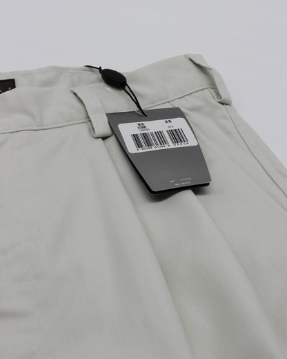 00s Nike Baggy Cream Pleated Trousers with Tags (32W 36L)