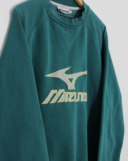 00s Mizuno Green Crewneck Sweatshirt (L)