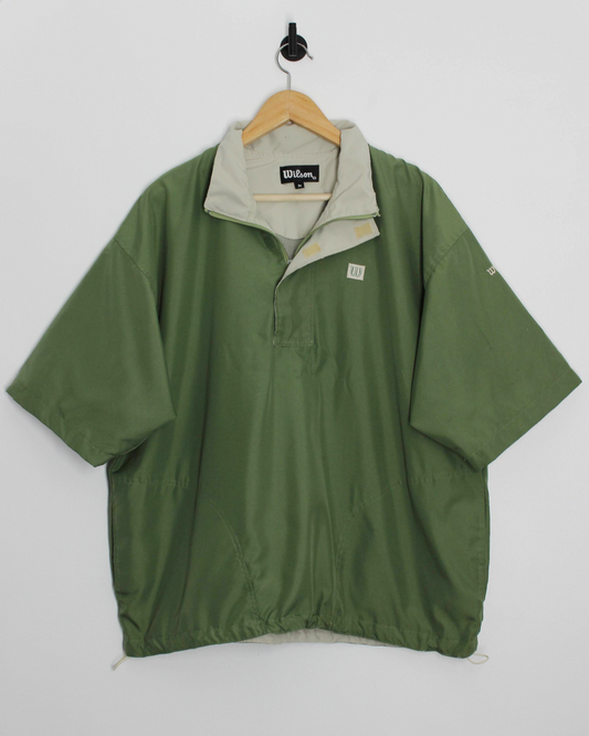 00s Wilson Green Short Sleeve Windbreaker (M)